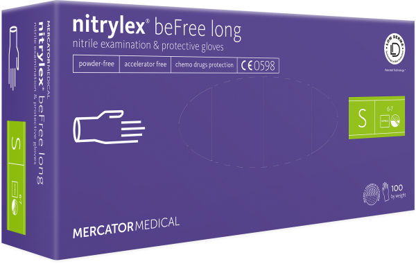 Einweg-Nitril-Handschuhe, nitrylex® beFree long