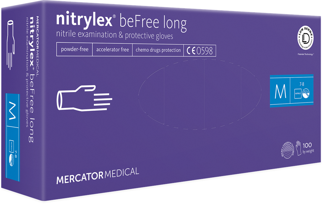 Einweg-Nitril-Handschuhe, nitrylex® beFree long