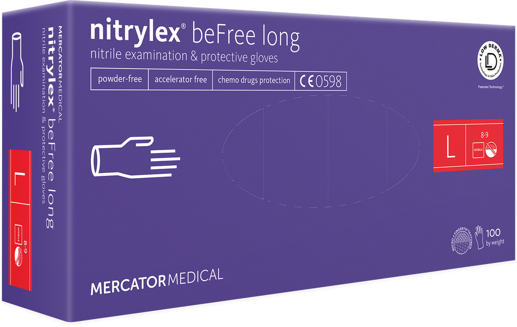 Einweg-Nitril-Handschuhe, nitrylex® beFree long