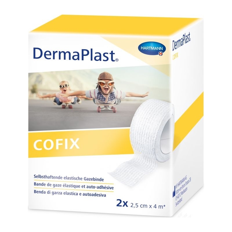 DermaPlast COFIX Gazebinde 2.5 cm x 4m