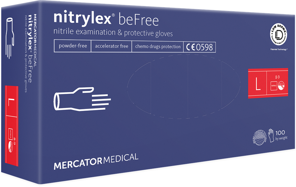 Einweg-Nitril-Handschuhe, nitrylex® beFree, Grösse L
