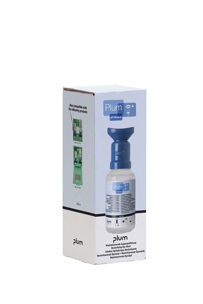 Plum Augenspülflasche im Einzelkarton mit 200 ml pH Neutral