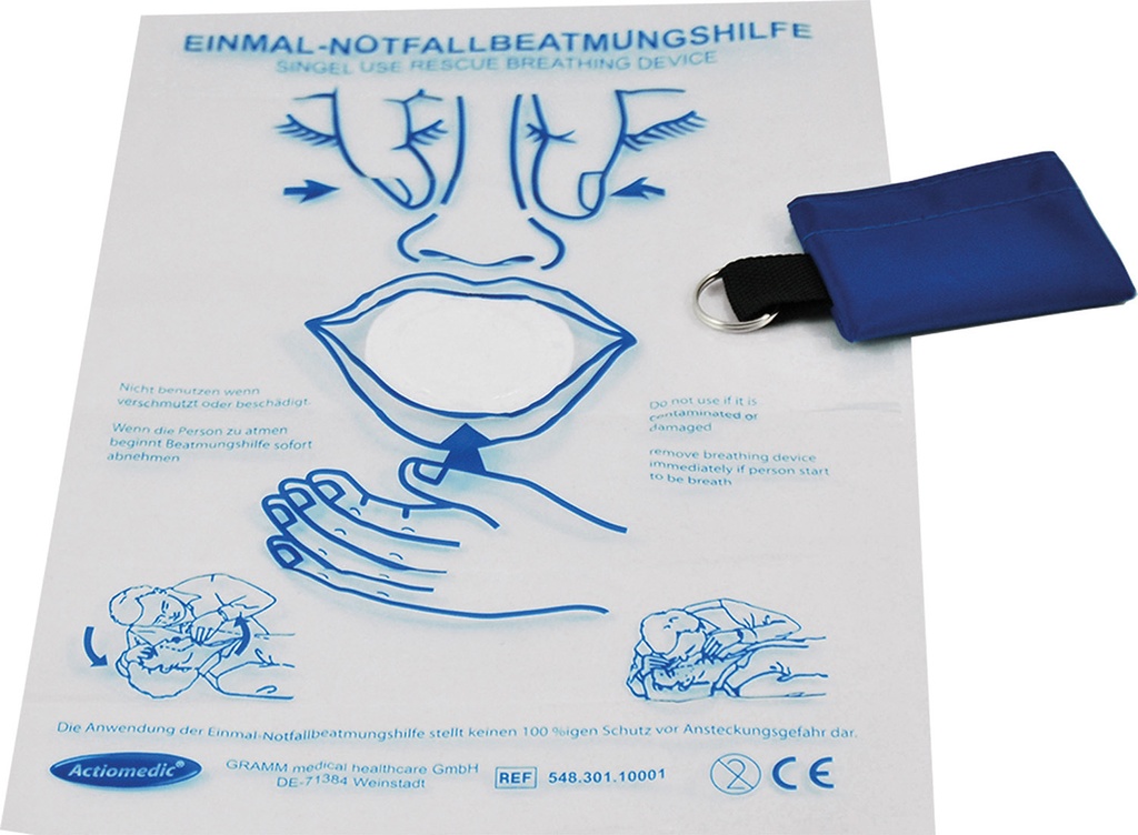 Actiomedic® MediSave Notfall-Beatmungstuch im Schlüsselanhänger