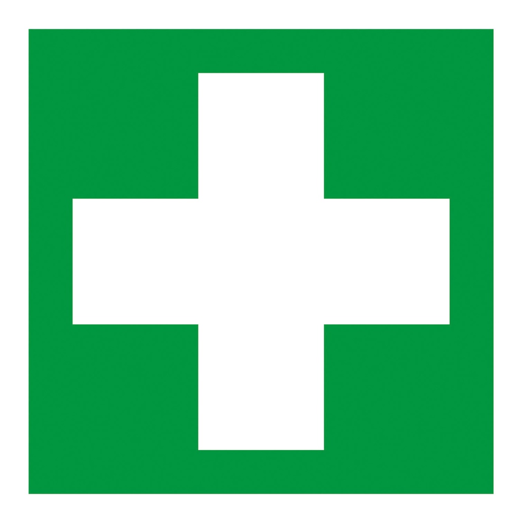 Symbol "Erste Hilfe" Folie selbstklebend, 200 x 200 mm