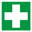 Symbol "Erste Hilfe" Folie selbstklebend, 200 x 200 mm