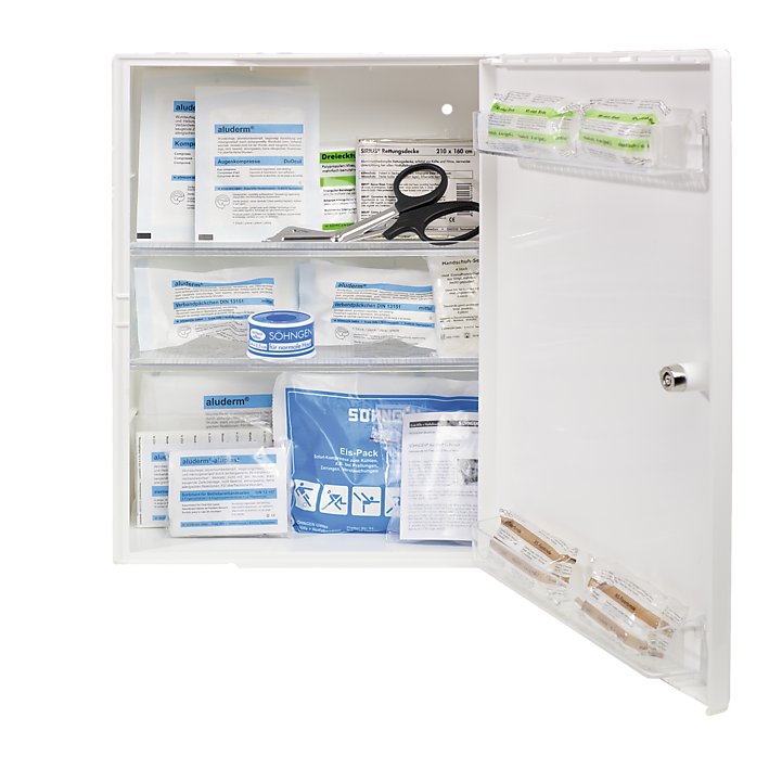 Verbandschrank Berlin, mit Füllung nach DIN 13157