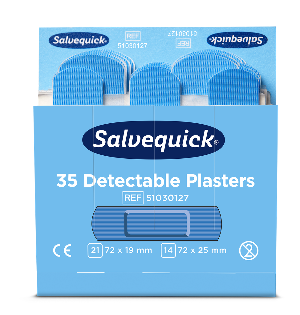 Cederroth Salvequick blau detektierbare Pflaster