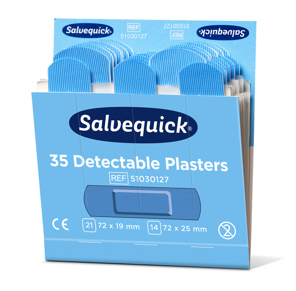 Cederroth Salvequick blau detektierbare Pflaster