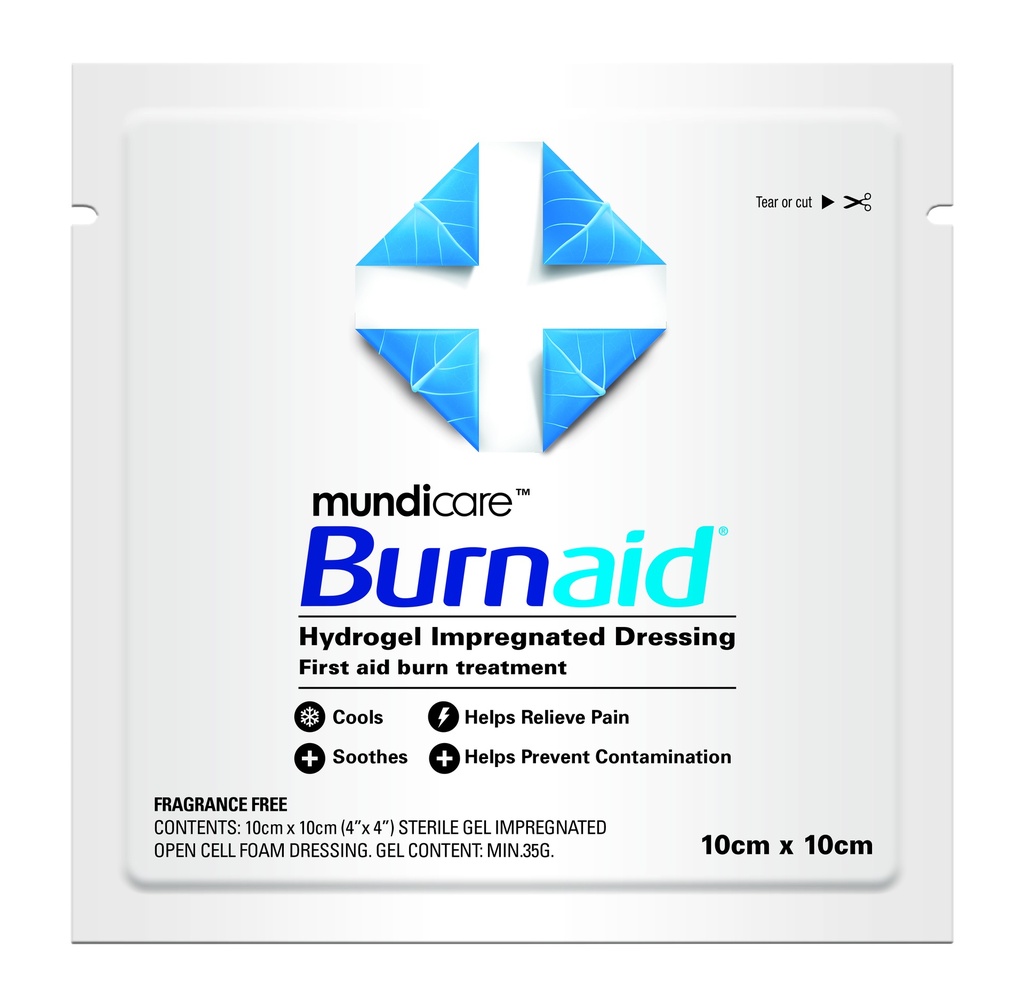 Burn Aid Brandwund Gelkompresse, 10x10 cm