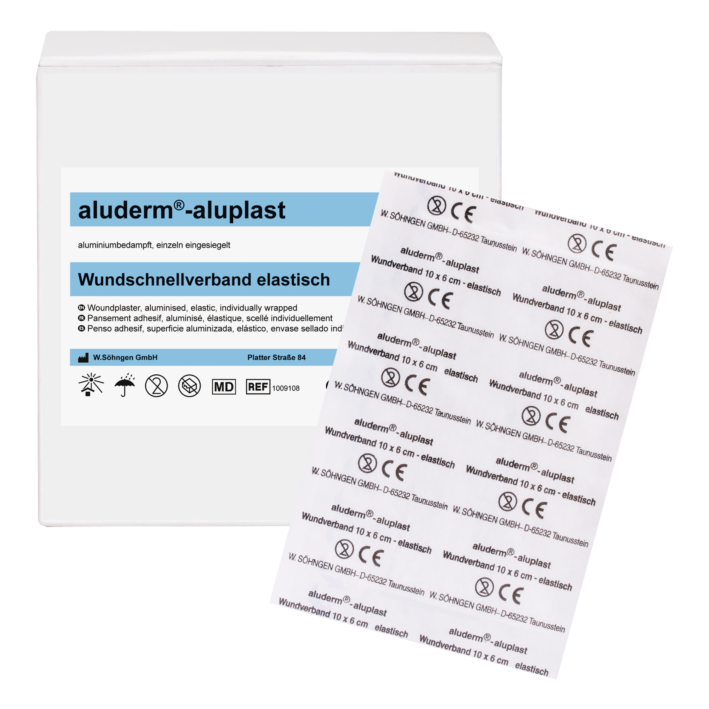 Söhngen aluderm®-aluplast Wundschnellverband elastisch 10 x 6 cm