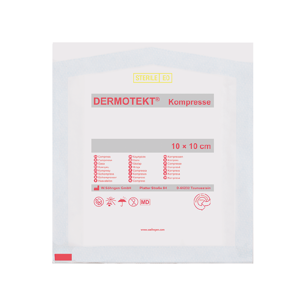 Kompresse DERMOTEKT® 10 x 10 cm à  2 Stück, steril