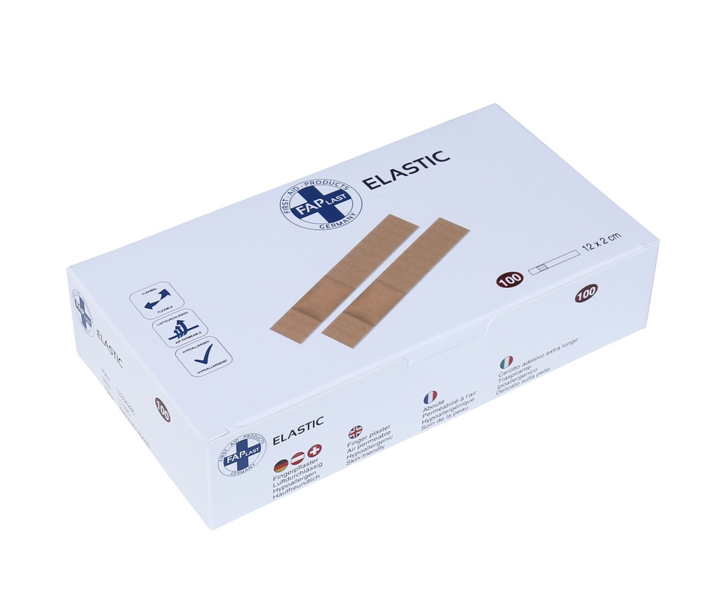 ELASTIC Fingerverband, 12 x 2 cm, Pack à 100 Stück