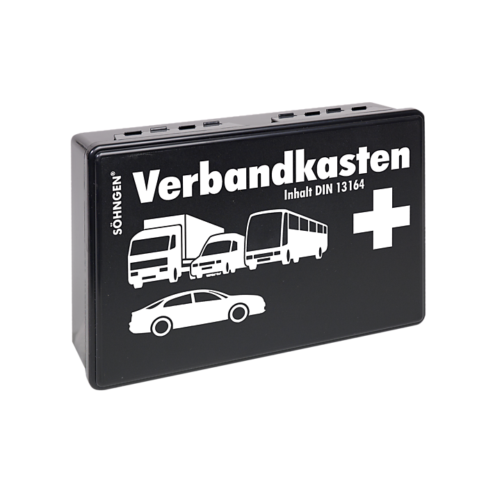 Söhngen Auto-Verbandkasten schwarz mit Füllung Standard DIN 13164