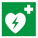 Symbol "Defibrillator", Folie selbstklebend, 150 x 150 mm