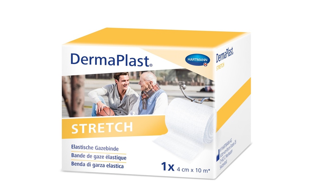 DermaPlast Gazebinde Stretch 4 cm x 10 m