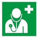 Symbol "Arzt", Folie selbstklebend, 150 x 150 mm
