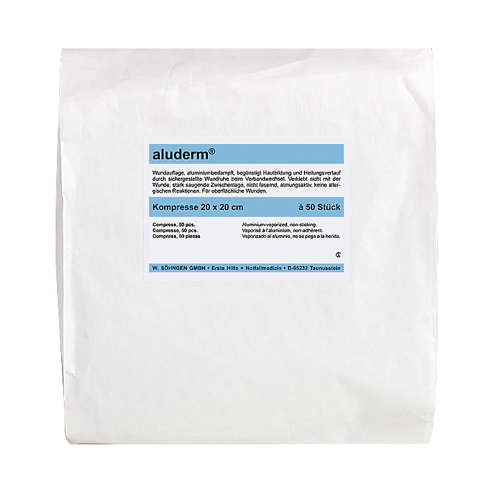 [SOH-1003229] aluderm® Kompressen 20x20 cm 50 Stück steril