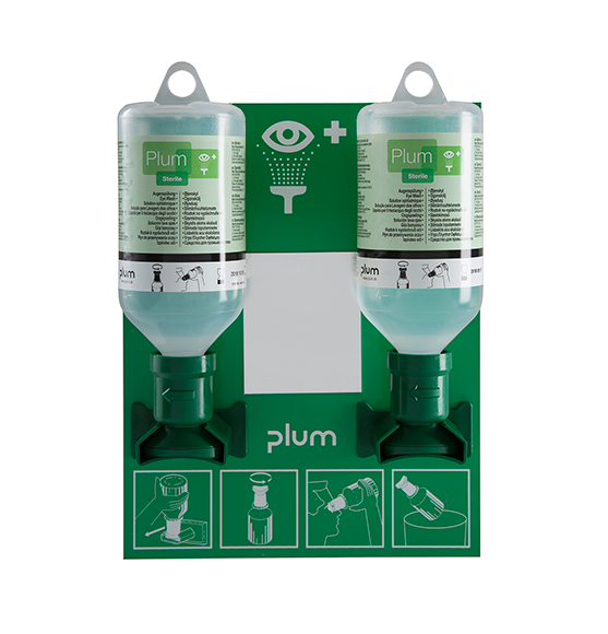 [PLU-4694] Augenspülstation mit 2 x 500 ml Plum Augenspülung
