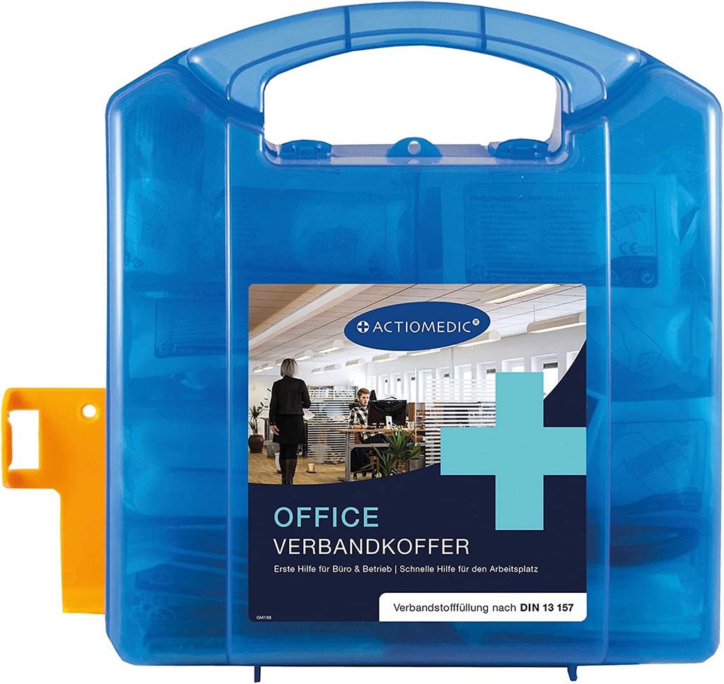 [418.035.91560] Verbandkoffer OFFICE DIN 13 157, blau