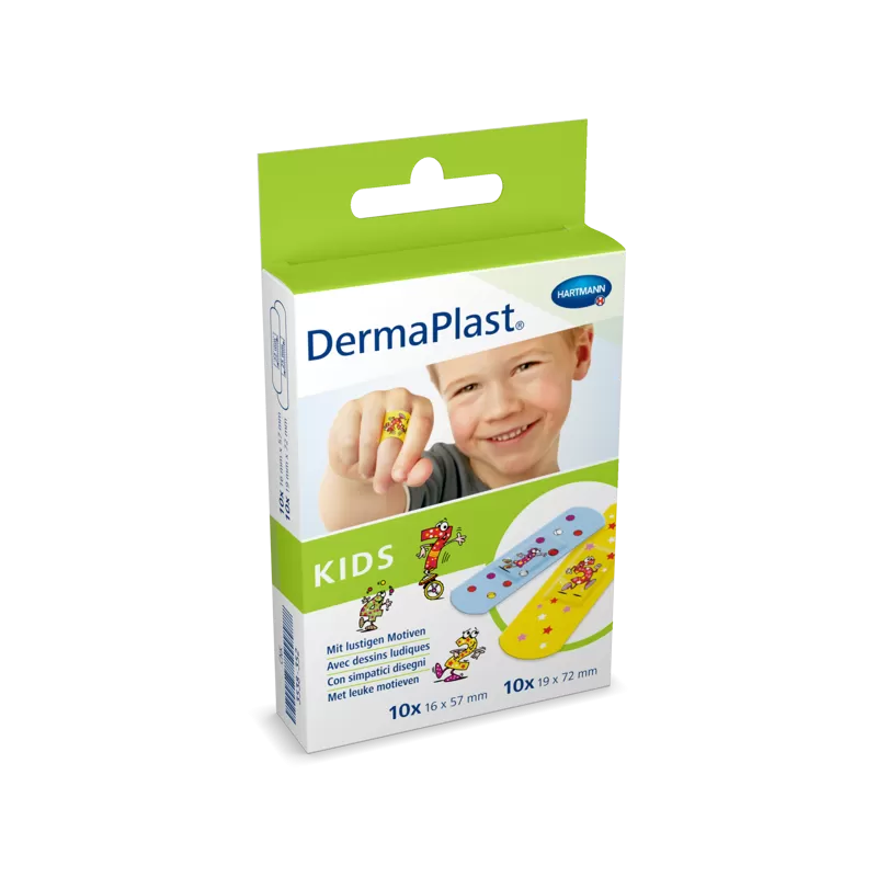 [HAP-535640] DermaPlast® Kids Kinder Pflaster Strips 2 Grössen