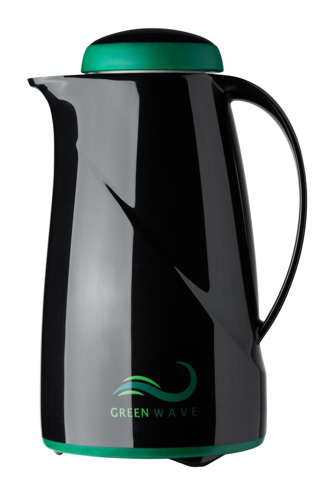 [HEL-2944-GW-332] Helios GREEN WAVE Isolierkanne (Schwarz)