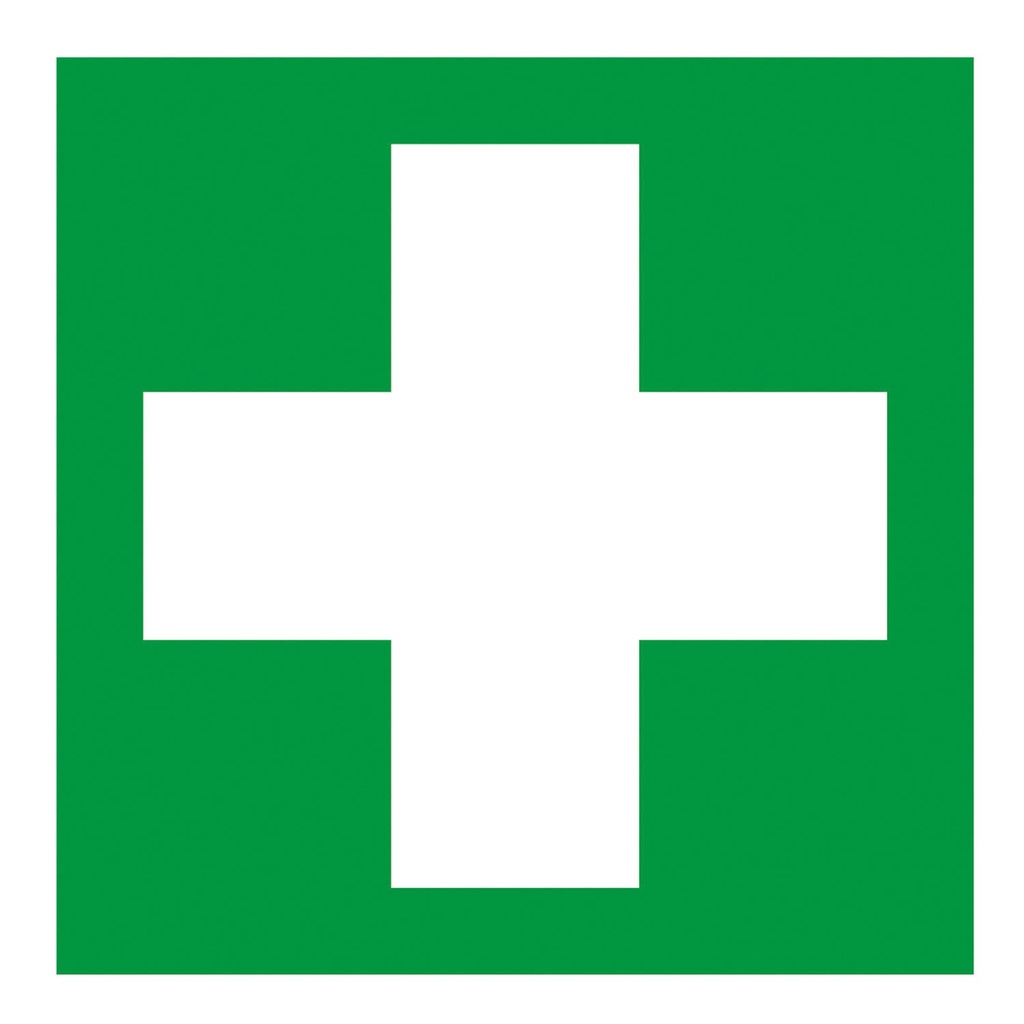 [EHS300.000.11100] Erste Hilfe,  ISO 7010, Folie selbstklebend, 148 x 148 mm