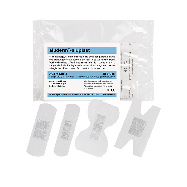 [SOH-1009412] aluderm®- aluplast Activ-Set elastische Pflaster 20 Stück