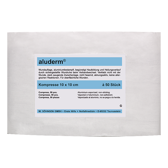 [SOH-1003227] aluderm® Kompressen 10 x 10 cm 50 Stück steril