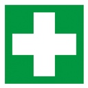 Symbol "Erste Hilfe" Folie selbstklebend, 200 x 200 mm