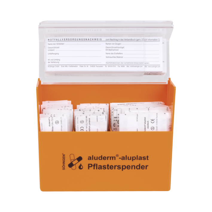 [SOH-1009910] aluderm®-aluplast Pflasterspender gefüllt mit elastischen Pflaster 115 Stück