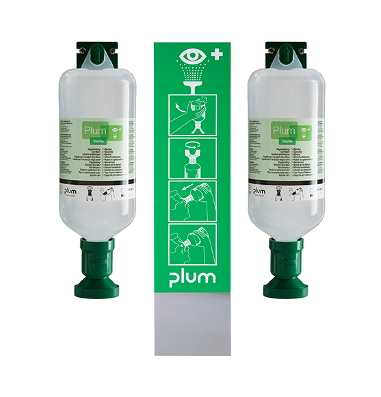 [PLU-4708] Augenspülstation Maxi mit 2 x 1000 ml Plum Augenspülung