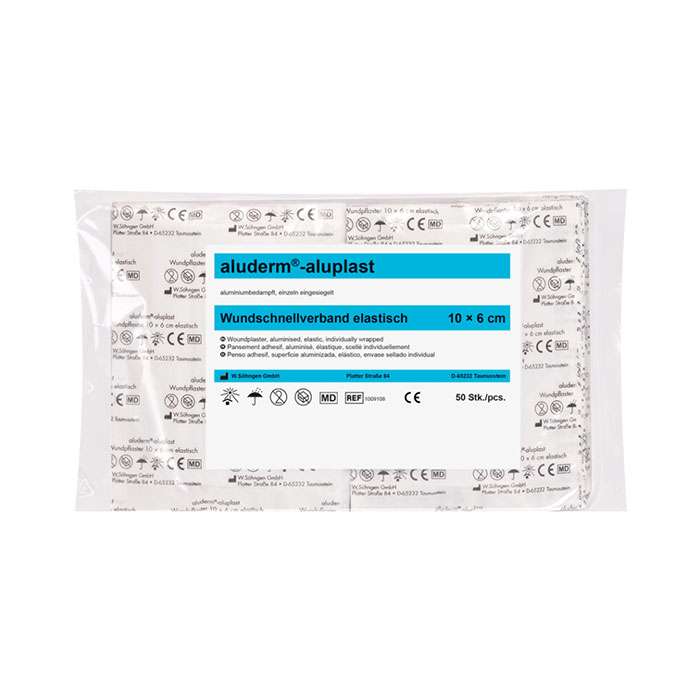[SOH-1009108] aluderm®-aluplast Wundschnellverband elastisch 10 x 6 cm 50 Stück