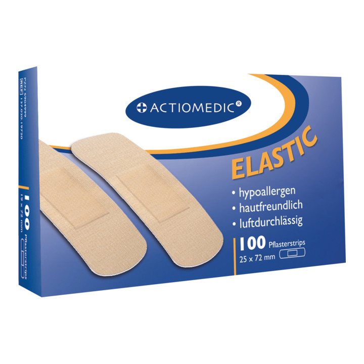 [GRA-137.020.25720] ELASTIC Pflasterstrips hautfarben 25 x 72 mm 100 Stück