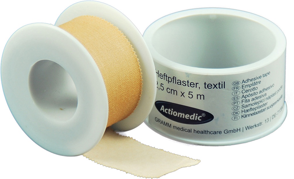 [GRA-320.000.25000] Heftpflaster Standard | hautfarben | 2,5 cm x 5 m