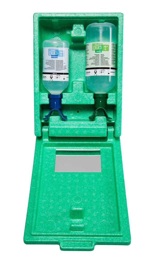 [PLU-4810] Augen-Notfallstation in Wandbox mit je 1 DUO Augenspülflasche